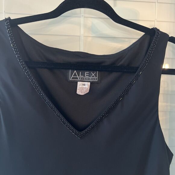 Alex Evenings Maxi Dress Sz 16 - Picture 4 of 6